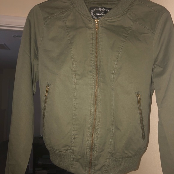 Bomber Olive Green Jacket - Picture 2 of 2